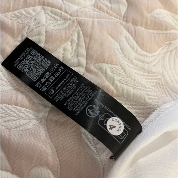 ASOS DESIGN Maxi Black Top Ivory Skirt Size 12-14 NWOT - Picture 5 of 10